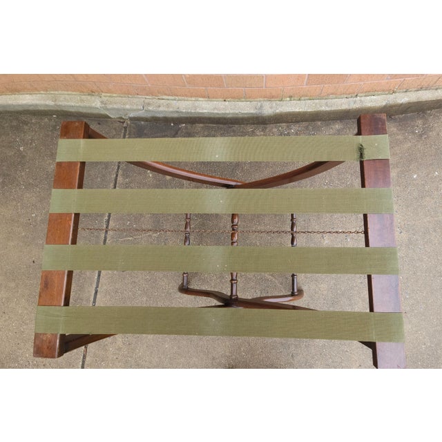 Traditional Early 20th C. Regency Style Mahogany Folding Tray Stand For Sale - Image 3 of 10