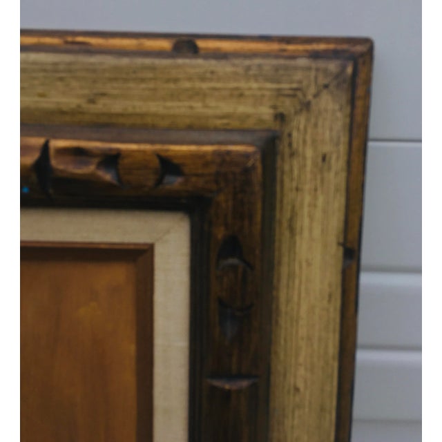 Mid 20th Century Figurative Female Nude Acrylic Painting, Framed. For Sale In Philadelphia - Image 6 of 13