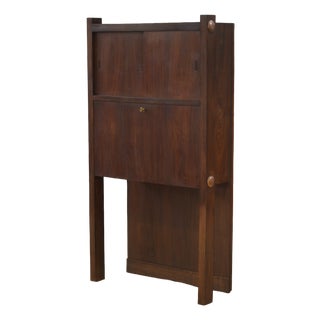 Wooden Secretary Desk, 1950s For Sale
