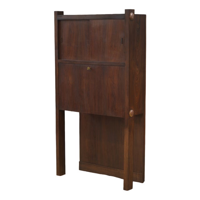 Wooden Secretary Desk, 1950s For Sale