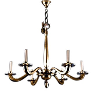 Decco Grande Chandelier in Gold Finish For Sale