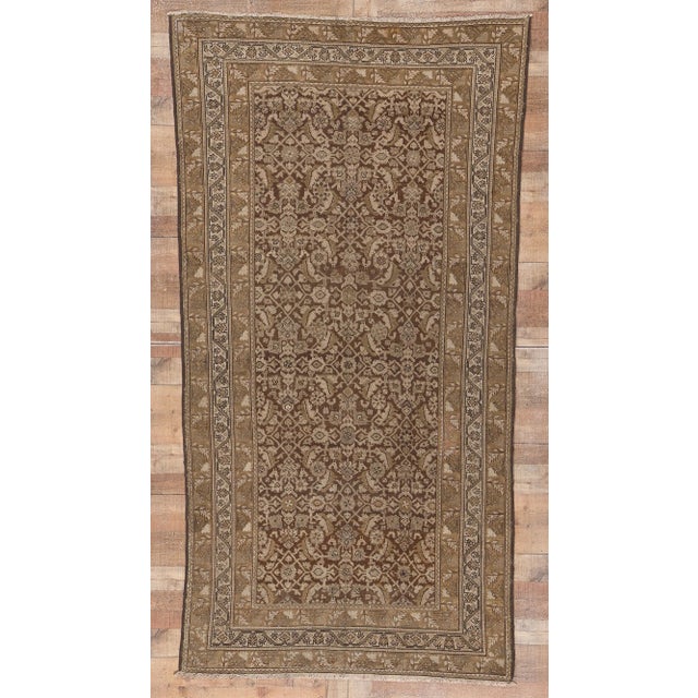 Early 20th Century Antique Persian Malayer Rug - 05'00 x 09'08 For Sale - Image 9 of 9