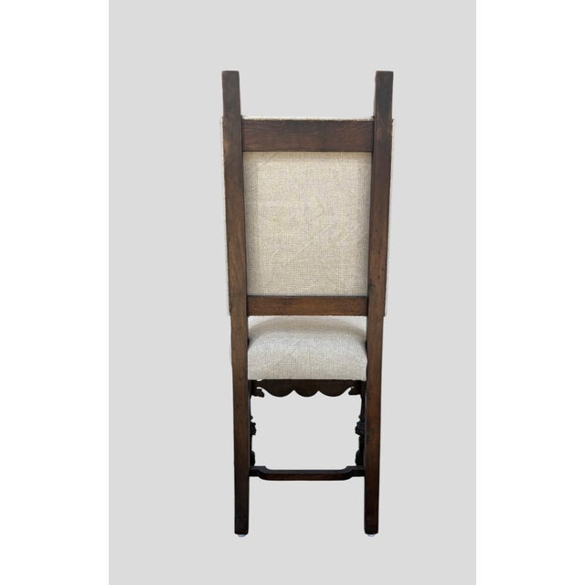 Late 19th Century 19th Century Tudar Revival Dining Chairs Set of 4 For Sale - Image 5 of 5