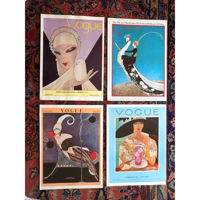 Vintage Folio Size Vogue Poster Lithographs - Set of 4 - 11" X 15" For Sale - Image 4 of 4