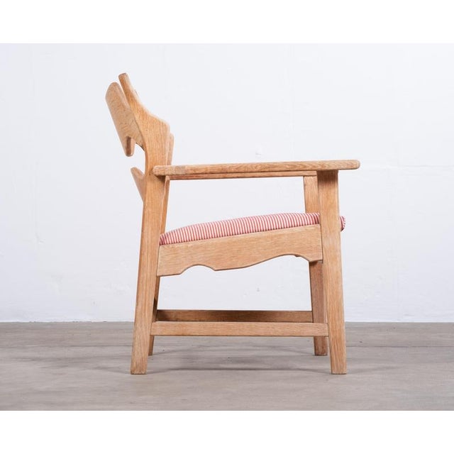 Vintage Razor Blade Oak Chair by Henning Kjærnulf for Nyrup Furniture Factory, 1960s For Sale - Image 6 of 10