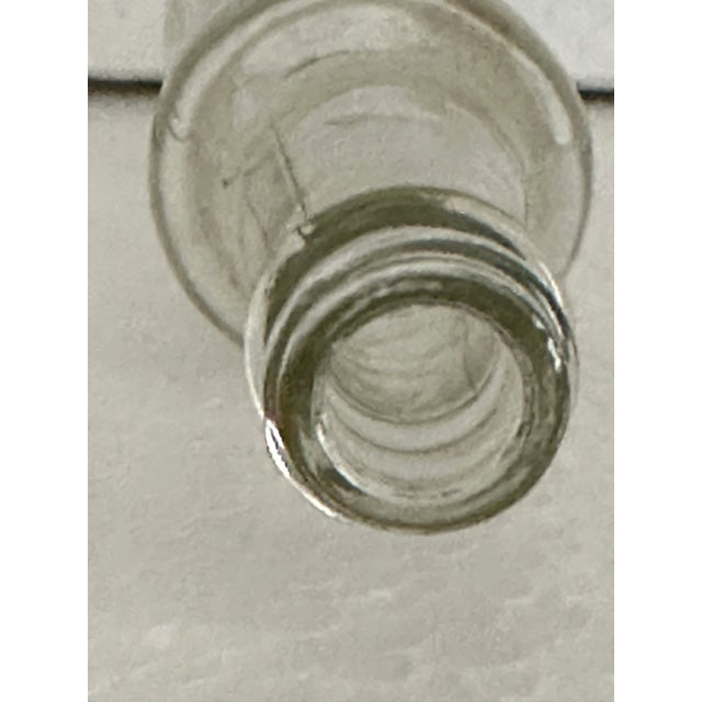 This vintage 1940s small glass bottle is a charming piece of history. Embossed “Liberty Aid Soft Drink Base”, “Collins...