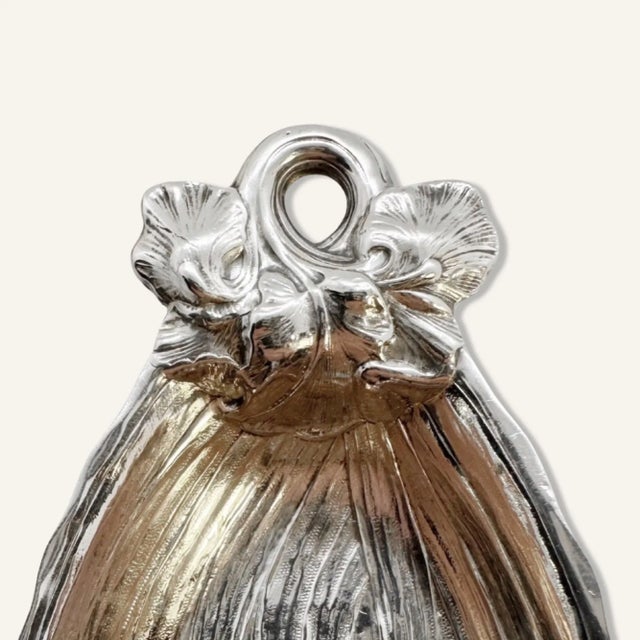 1900 - 1909 Circa 1900 Gorham Sterling Silver Nut Dishes in Iris Pattern- Set of 3 For Sale - Image 5 of 6