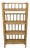 Vintage Mid-Century 4-Tier Bamboo Folding Etagere Bookshelf For Sale