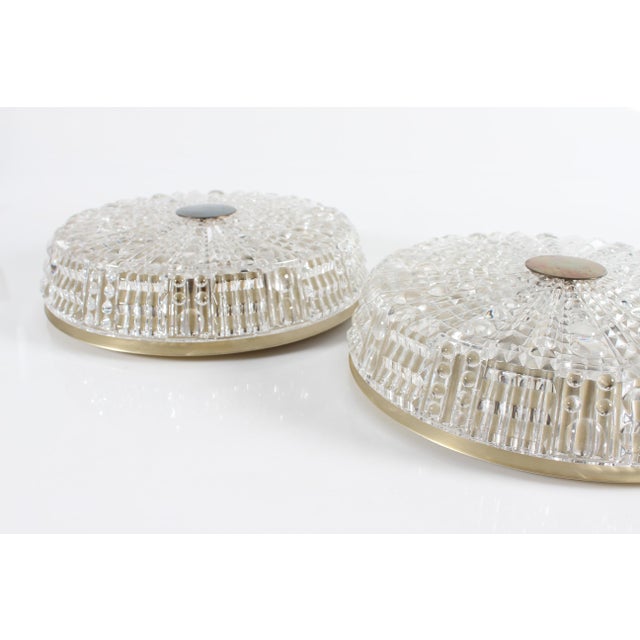 Metal Vintage Ceiling Lamps by Carl Fagerlund for Orrefors, Sweden, 1960s, Set of 2 For Sale - Image 7 of 12