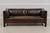 Age: C.2006 Details: Finish no.31 Slat Sides & Back High Quality Construction Arts & Crafts Style Quality Brown Leather w....
