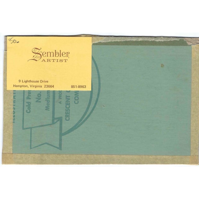 Mid-Century Modern Arthur Sembler Landscape Painting For Sale - Image 3 of 3