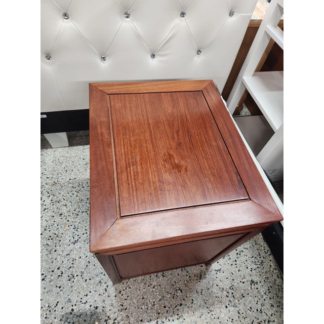 1960's George Zee Rosewood Oriental Nightstand For Sale - Image 4 of 8