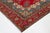 Textile This Vintage Handmade Persian Tabriz Wool Rug in a Rich Red With a Rosette Motif For Sale - Image 7 of 10