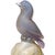Beautiful vintage Murano hand blown blue purple, and gold flecks Italian art glass bird figurine on paperweight pedestal....