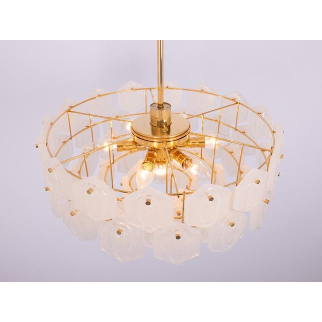 Gilt Brass and Crystal Glass Chandelier from Kinkeldey, Germany, 1970s For Sale - Image 13 of 18