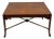 Vintage Maitland-Smith Style Coffee Table With Leather-Wrapped Legs and Brass Accents For Sale
