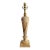 Midcentury Banded Marble Art Deco Table Lamp, Rewired For Sale