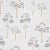 Schumacher Tree River Wallpaper in Moonstone For Sale