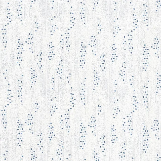 Traditional Sample - Schumacher Taki Floral Fabric in Porcelain For Sale - Image 3 of 3