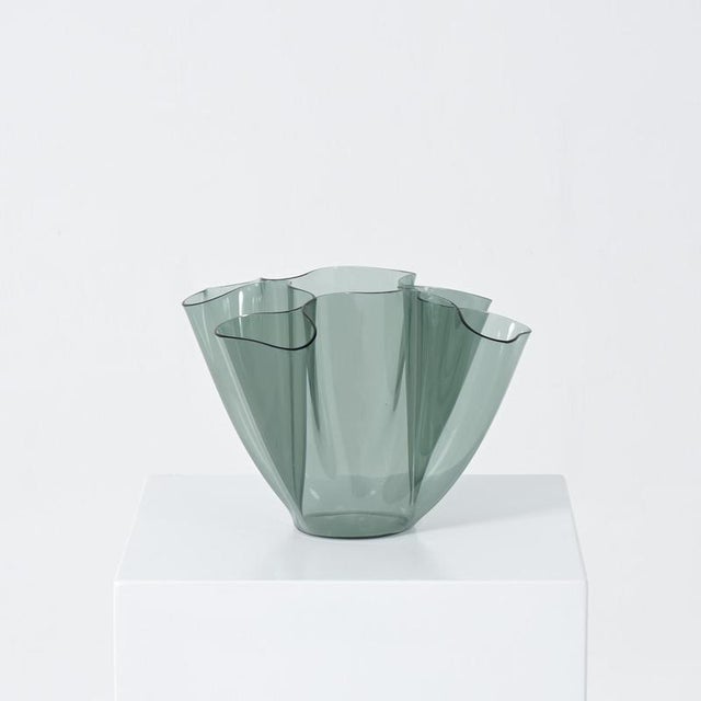 Glass Glass Cartoccio Vase by Pietro Chiesa for Fontana Arte, 1970s For Sale - Image 7 of 18