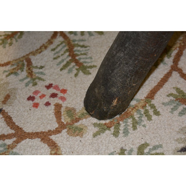Chestnut Vintage Old Hickory Indiana Wood & Log Criss Cross Ends Dining Bench Seat For Sale - Image 8 of 16