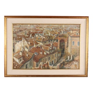 Aldo Bressanuti, Untitled, Oil on Wood, Framed For Sale