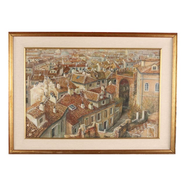 Aldo Bressanuti, Untitled, Oil on Wood, Framed For Sale