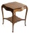 Antique Victorian Oak Side Parlor Table With Lovely Legs and Unique Shape For Sale