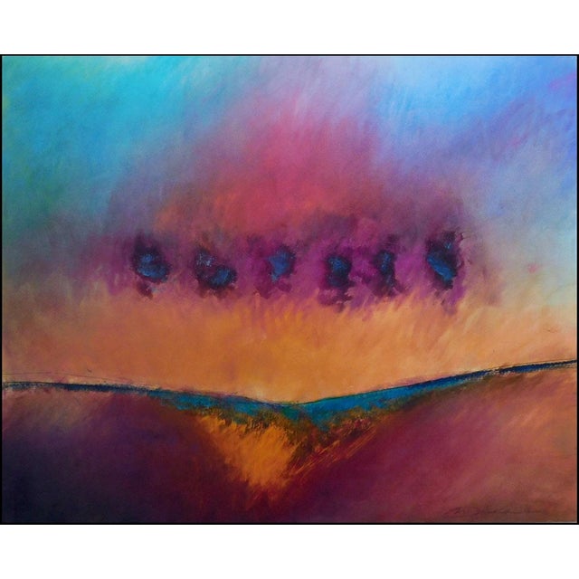 Hand Signed Untitled Original Mix Media, Pastel and Watercolor by Mark Dickson Image Size: 32"x 40" Frame Size: 44"x 52"...