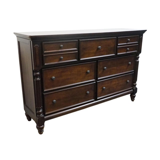 Ashley Furniture Key Town Collection Contemporary Traditional 69" Double Dresser B668-31 For Sale - Image 4 of 13