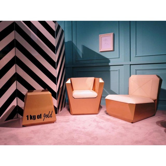 Contemporary Lingotto Easy Chair in Powder-Coated Aluminum by Altreforme For Sale - Image 3 of 7
