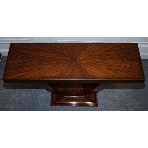 Art Deco Vancucci Sunburst Console Table by Theodore Alexander For Sale - Image 3 of 18