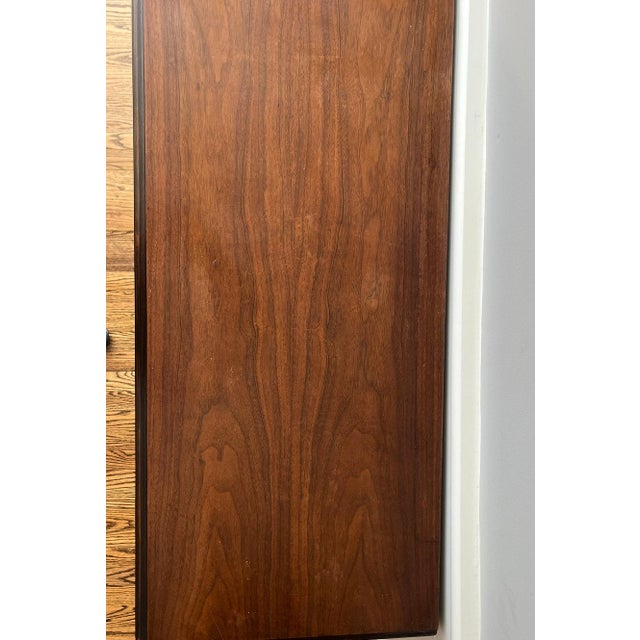 Chocolate 1930s Art Deco Walnut Waterfall Chest of Drawers For Sale - Image 8 of 10