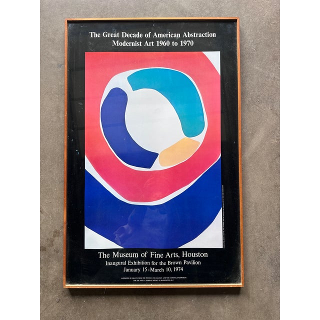 1970s Original Poster Jules Olitski "Born in Snowsk" From Abstraction Modernist Art Exhibition For Sale - Image 4 of 11