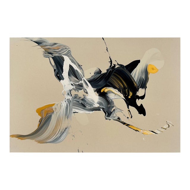 Contemporary Abstract Acrylic on Canvas "Watching You" by Nikolaos Schizas For Sale