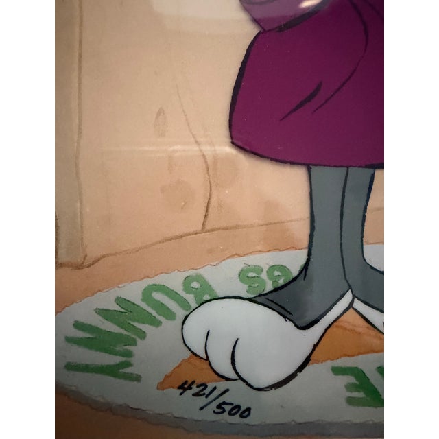 Figurative 1992 Chuck Jones "Home Sweet Home" Signed Bugs Bunny Cel, Framed For Sale - Image 3 of 6