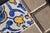 Baroque 1850s Antique Portuguese Earthenware Tiles Cobalt Blue & Mustard Yellow For Sale - Image 3 of 8