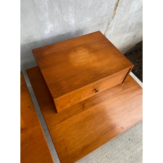 Paul McCobb Planner Group Maple Low Table With Modular Drawer Top For Sale - Image 12 of 12