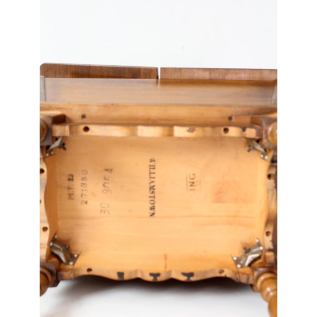 Vintage Kling Colonial Maple Sugar Chest Style Storage Table Circa 1970s For Sale - Image 18 of 18