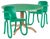 Spectrum Green Kolho Original Dining Chairs and Table by Made by Choice, Set of 3 For Sale