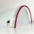 White and Red Murano Wall Lamp from Itre, Italy, 1980s For Sale - Image 9 of 13