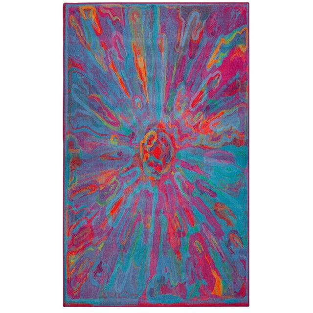 Contemporary #8 Magic Rug by Peter Halley For Sale - Image 3 of 4