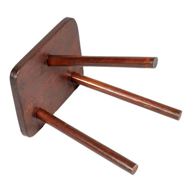 Vintage Italian Tripod Stool For Sale - Image 3 of 5