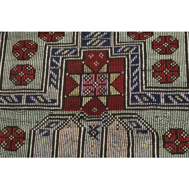 Vintage Turkish Kilim Rug- 3′7″ × 5′5″ For Sale - Image 6 of 13
