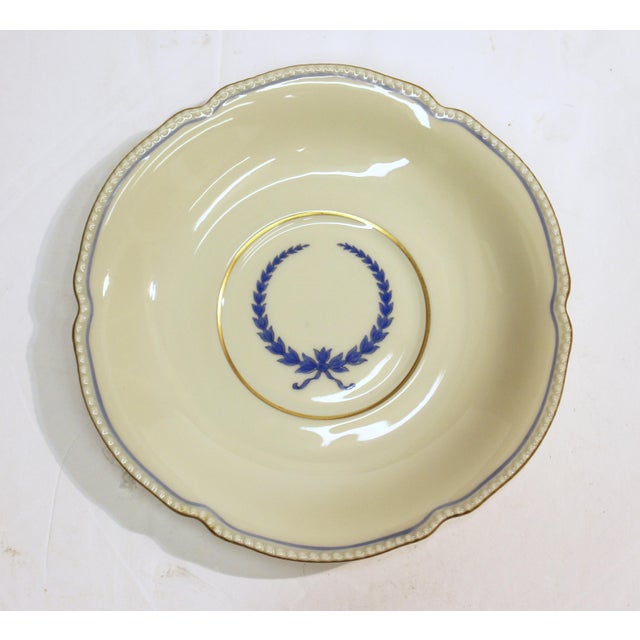 Art Deco 1930s Rosenthal German Cream Soup Bowls and Saucers- Set of 8 For Sale - Image 3 of 10