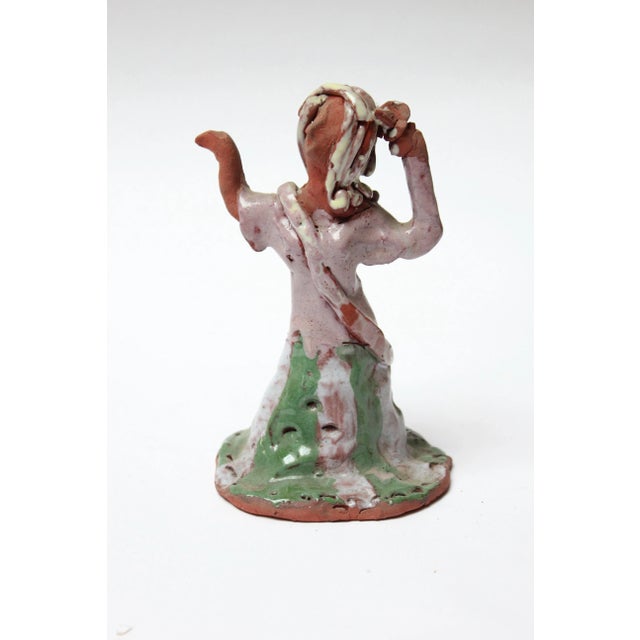 Outsider Art Terracotta "Dancing Woman" For Sale - Image 13 of 13