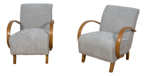 Model 410 Armchairs by Jindřich Halabala for Up Závody, 1930s, Set of 2