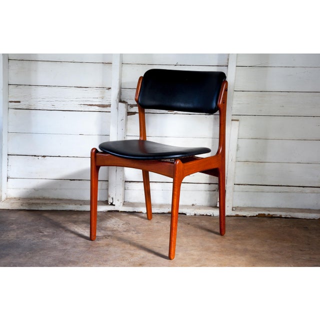 Black 1960s Danish Moderne Model 49 Chair by Erik Buch for Od Møbler For Sale - Image 8 of 10