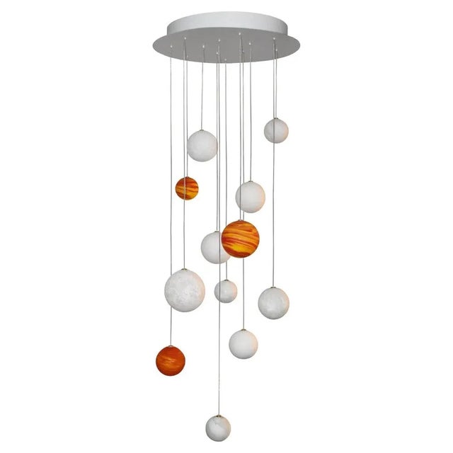 12 Planets And Couchers De Soleil Chandelier by Ludovic Clément D’armont For Sale - Image 6 of 6