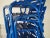 Blue Metal Dining Chairs, Set of 14 For Sale - Image 13 of 18